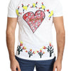 Dolce & Gabbana White Saint Valentine Print Cotton Men T-shirt