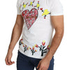 Dolce & Gabbana White Saint Valentine Print Cotton Men T-shirt