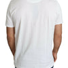 Dolce & Gabbana White Saint Valentine Hearts Print Men  T-shirt