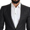 Dolce & Gabbana Black Wool Single Breasted Coat MARTINI Blazer