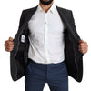 Dolce & Gabbana Black Wool Single Breasted Coat MARTINI Blazer