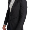 Dolce & Gabbana Black Wool Single Breasted Coat MARTINI Blazer