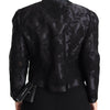 Dolce & Gabbana Black Lace Sheer Corset Organza Silk Jacket