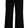Dolce & Gabbana Black Cashmere Wide Leg Women Trouser Pants