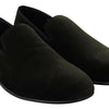 Dolce & Gabbana Green Velvet Slip On Mens Loafers Shoes