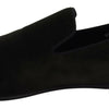 Dolce & Gabbana Green Velvet Slip On Mens Loafers Shoes