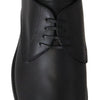 Dolce &amp; Gabbana Elegante Derby-Schuhe aus schwarzem Leder
