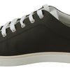 Dolce &amp; Gabbana Weiß Grün Leder Low Top Sneakers Schuhe