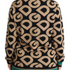 Pull élégant en laine mélangée multicolore Dolce &amp; Gabbana