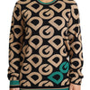 Pull élégant en laine mélangée multicolore Dolce &amp; Gabbana