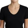Dolce & Gabbana Black Wool Round Neck Short Sleeves T-shirt