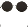 Dolce & Gabbana Silver Plated Round Gray Le nses Women Sunglasses