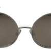 Dolce & Gabbana Silver Plated Round Gray Le nses Women Sunglasses