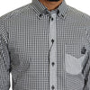 Dolce & Gabbana Black White Checkered Casual Shirt