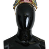 Dolce & Gabbana Gold Brass Floral Crystals LED Lights Crown Tiara Diadem