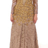 Lanre Da Silva Ajayi GOLD Long Lace Maxi Crystal Dress