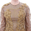 Lanre Da Silva Ajayi GOLD Long Lace Maxi Crystal Dress
