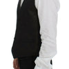 Dolce &amp; Gabbana – Schwarze Weste aus Wolle mit Logo