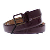 Dolce &amp; Gabbana Lila Leder Logo Cintura Gürtel Gürtel