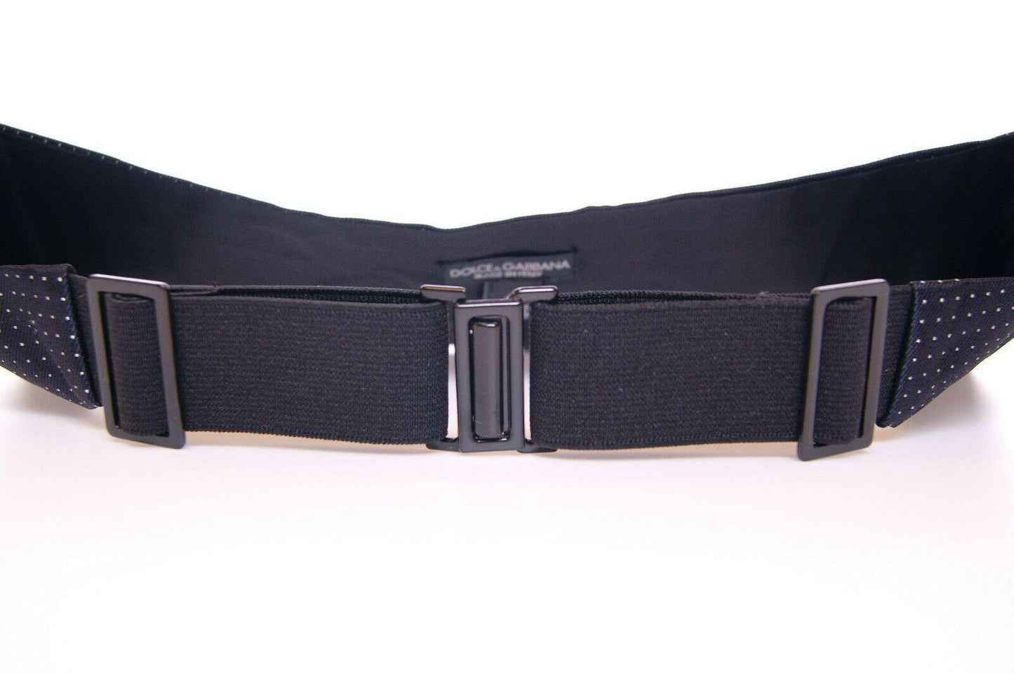 Dolce & Gabbana Blue Waist Smoking Tuxedo Cummerbund Belt