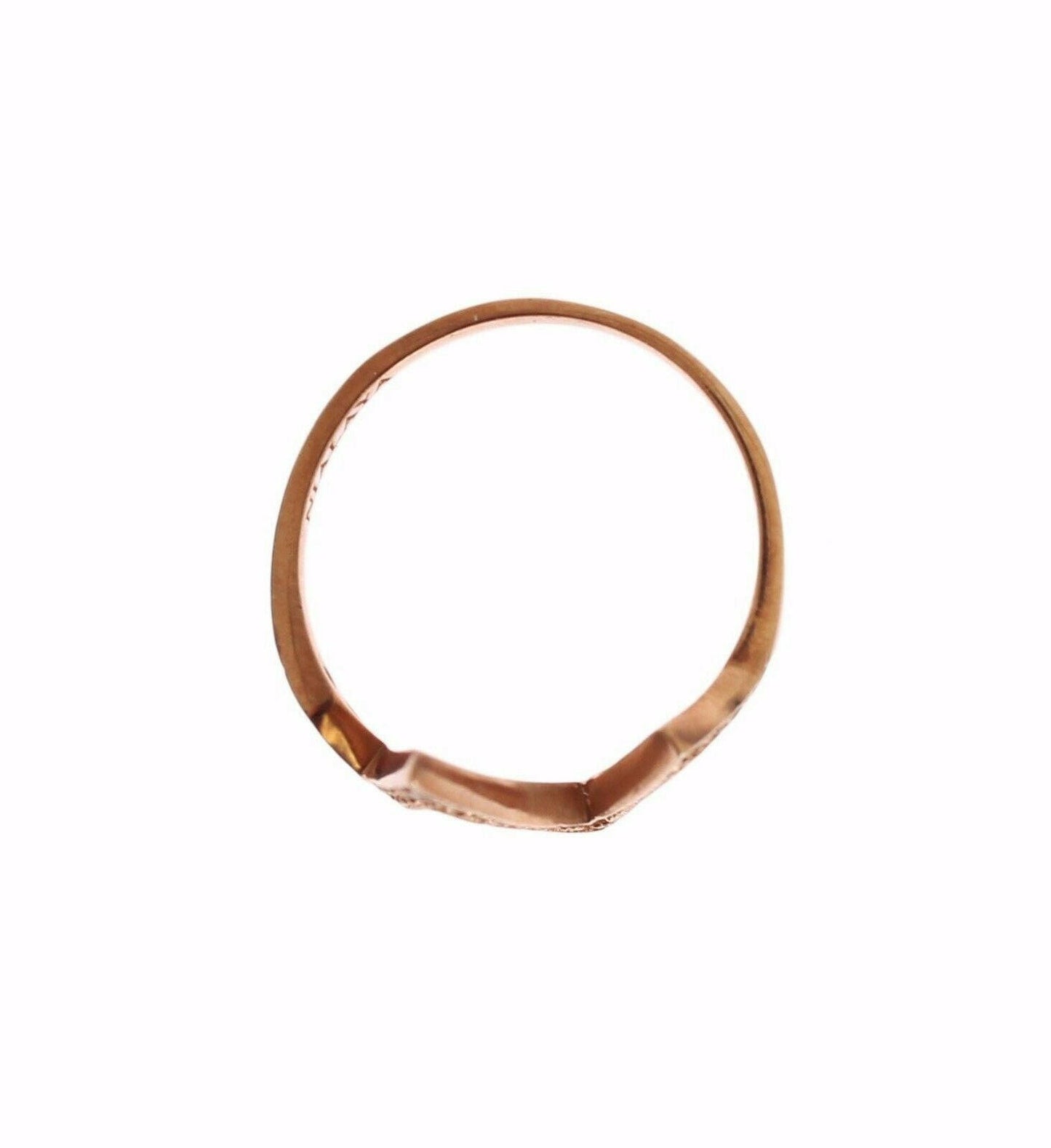 Bague élégante en argent incrustée de cristaux roses Nialaya