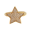Nialaya Star Gold 925 Silber Damen Klarer Ring