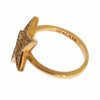 Nialaya Star Gold 925 Silber Damen Klarer Ring