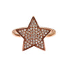 Nialaya Womens Clear CZ Star 925 Silver Ring