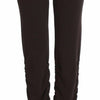 Ermanno Scervino Brown Stretch Casual Trousers Pants