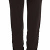 Ermanno Scervino Brown Stretch Casual Trousers Pants