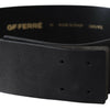 GF Ferre Black Genuine Leather Wide Logo Waist Belt
