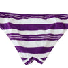 Dolce & Gabbana Purple White Stripes Beachwear Bikini Bottom