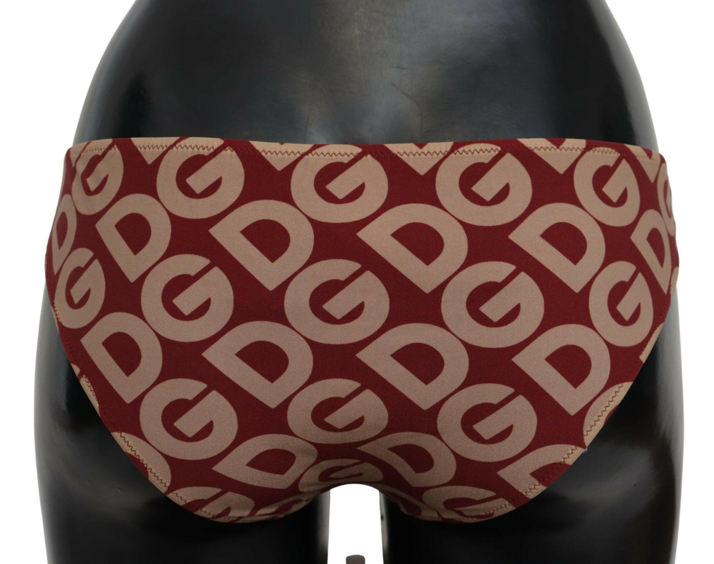 Dolce &amp; Gabbana Mehrfarbiger Bikini-Badeanzug mit DG-Logo-Print