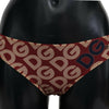 Dolce &amp; Gabbana Mehrfarbiger Bikini-Badeanzug mit DG-Logo-Print