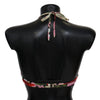 Dolce & Gabbana Multicolor Floral Swimsuit Beachwear Bikini Tops