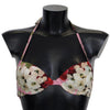 Dolce & Gabbana Multicolor Floral Swimsuit Beachwear Bikini Tops