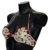Dolce & Gabbana Multicolor Floral Swimsuit Beachwear Bikini Tops
