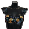 Dolce & Gabbana Black Seashells Print Women Swimwear Bikini Tops