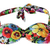 Dolce & Gabbana Multicolor Floral Print Swimwear Bikini Tops