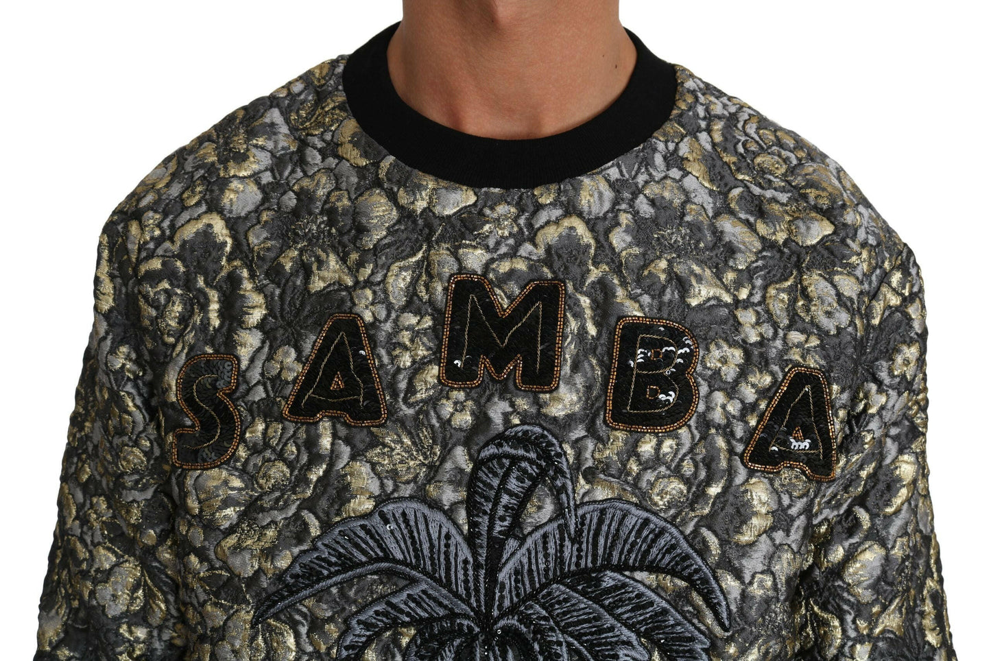 Pull ras du cou Dolce &amp; Gabbana Samba Jacquard Palm