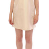 Andrea Incontri Beige Sleeveless Shift Mini Dress