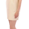 Andrea Incontri Beige Sleeveless Shift Mini Dress