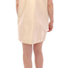 Andrea Incontri Beige Sleeveless Shift Mini Dress