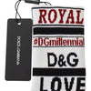 Dolce & Gabbana Multicolor Wool Knit D&G Love Wristband Wrap
