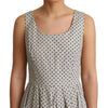 Dolce & Gabbana Beige Polka Dotted Cotton A-Line Dress