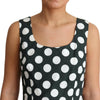 Dolce & Gabbana Green Polka Dotted Cotton A-Line Dress