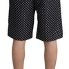 Dolce & Gabbana Black Polka Dots Beachwear Shorts Swimwear