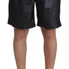 Dolce & Gabbana Black Polka Dot Print Beachwear Swimwear