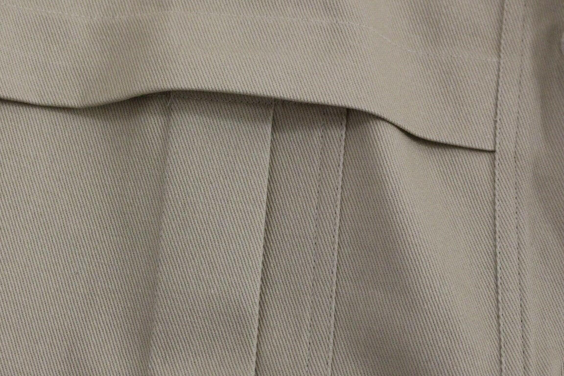 Débardeur sans manches en coton beige avec broches Andrea Incontri