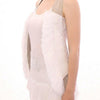 Arzu Kaprol White Lashes Open Back Vest Jacket